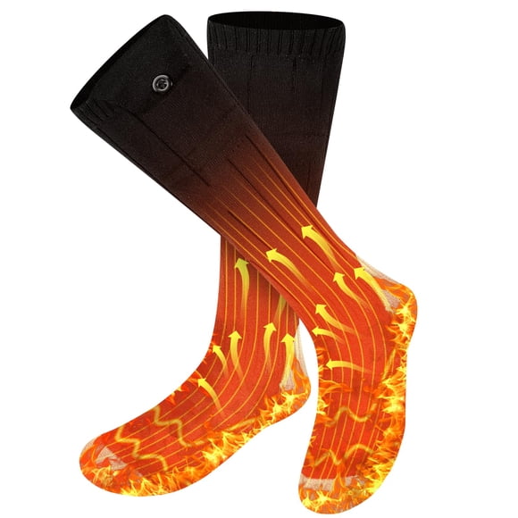 Calcetines calefactables recargables con control por APP JUOIFIP, hasta 10 horas, para invierno