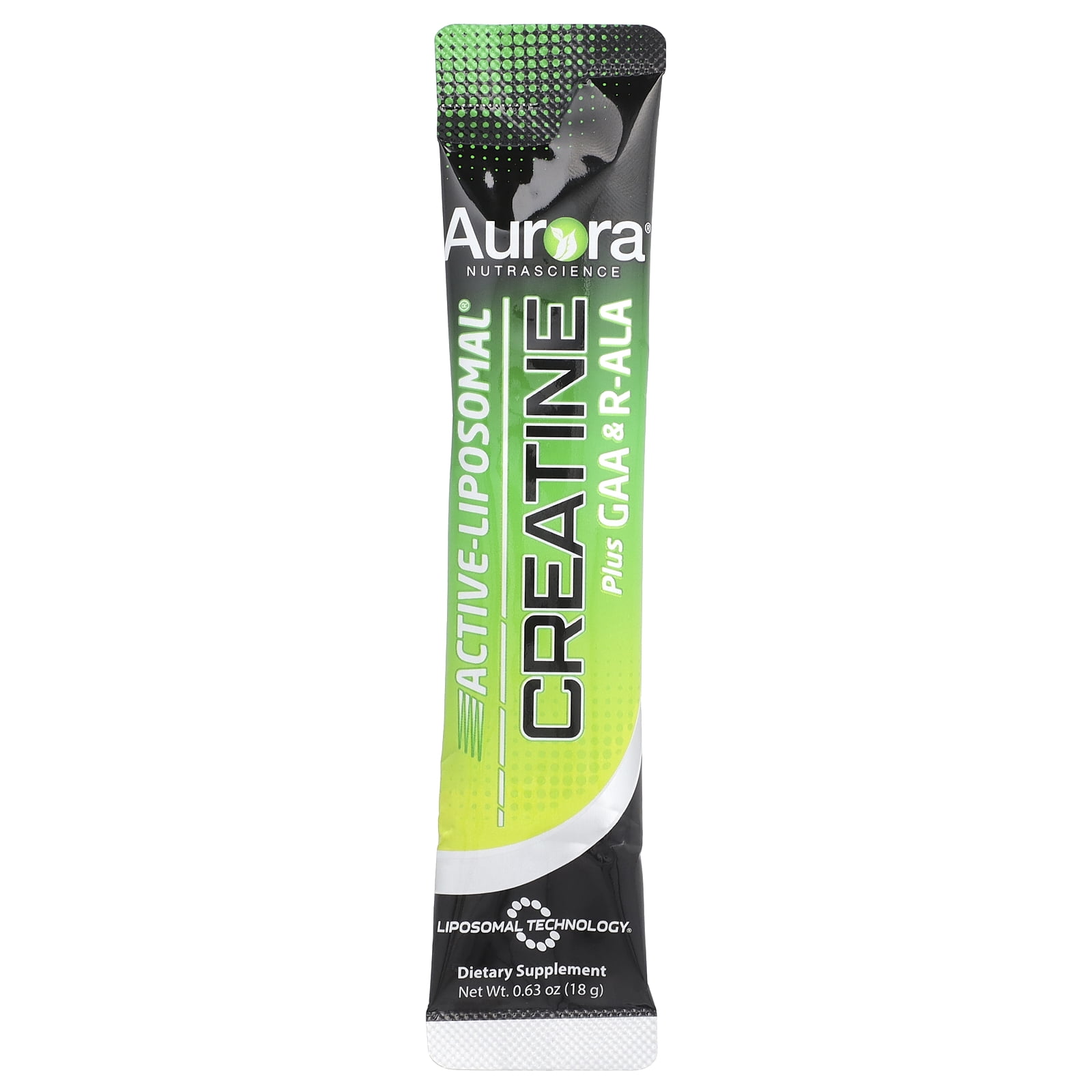 Aurora Nutrascience Active Liposomal®, Creatine Plus GAA & R-ALA, 30 Packets, 0.63 oz (18 g) Each