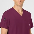 thumbnail image 5 of Wink W123 Men's V-Neck Scrub Top, Wine, L Womens, 5 of 6