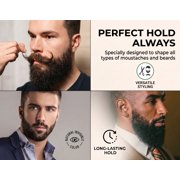 Clubman Moustache Wax Neutral With Brush/Comb 14 g 0.5 oz, (Pack of 4)