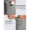 thumbnail image 4 of Pantalones cortos de senderismo TACVASEN Outdoor, de secado rápido, resistentes al agua, para hombre, 4 of 7