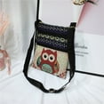 thumbnail image 3 of ZTTD Women's Canvas Cartoon Handbag Shoulder Messenger Bag Ladies Satchel Tote Bags A, 3 of 3