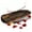 Incense-Tray-Boat, variant on Black Incense Holder Burner Ash Catcher Wooden Fatti Plate Tray for Sticks and Cones Pack of 2