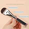 thumbnail image 3 of 1 Count Ultra Thin Flat Foundation Brush for Liquid Cream Masks and Base Application Silver, 3 of 5