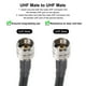 thumbnail image 4 of Cable coaxial UHF macho a UHF macho de 50 Ohm RG8 3 metros/9.8 pies 10 mm de baja pérdida para radios, antenas, medidor SWR, 4 of 5