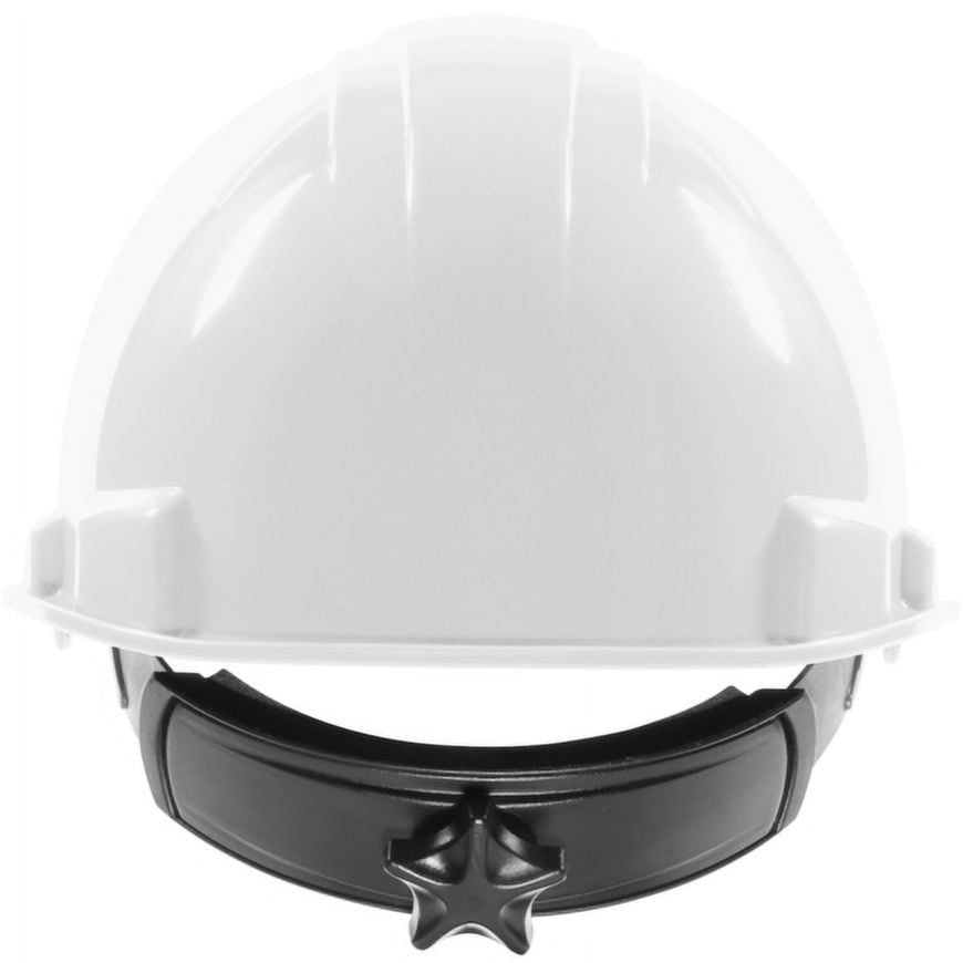 MSA 10034018 Hard Hat 4-Point Fas-Trac III Suspension Polyethylene Shell White