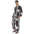 thumbnail image 3 of Inkmeso Men's Cotton PJs Printed Sleepwear Lounge Wear Top & Bottom Pajama Set, 3 of 7