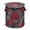 Red And Black Swirls With Cloud Patterns, variant on Pop-Up Collapsible Laundry Hamper With Zippered Lid Dual Handles 50L Pattern Of Soccer Elements