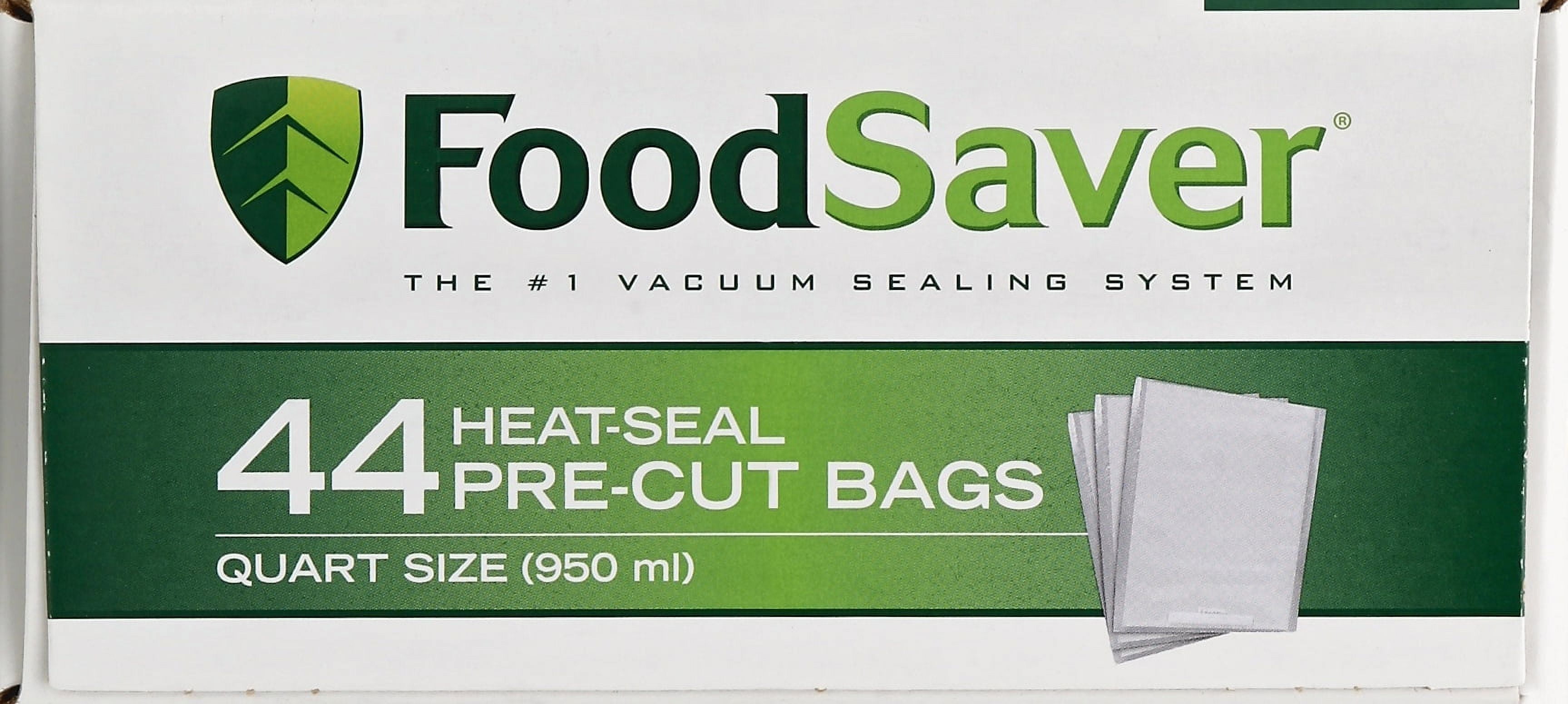 FSFSBF0226NP - Vacuum Seal Pre-Cut Bags, 1 Quart, 44-Count, fits