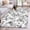 Gray, variant on 5'x8' Area Rugs, Blue Green Spring Floral Indoor Outdoor Area Rug for Living Room Bedroom, Watercolor Blooming Botanical Summer Washable Bathroom Rugs Kitchen Floor Carpet Mats Home Decor Aesthetic