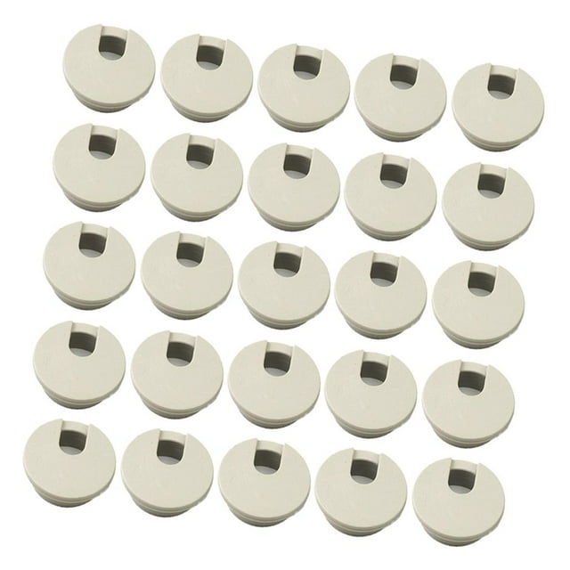 Milaget 5x Desk Grommet Wire Organizer Computer Cable Hole Cover Plug 35mm /1.38'' White
