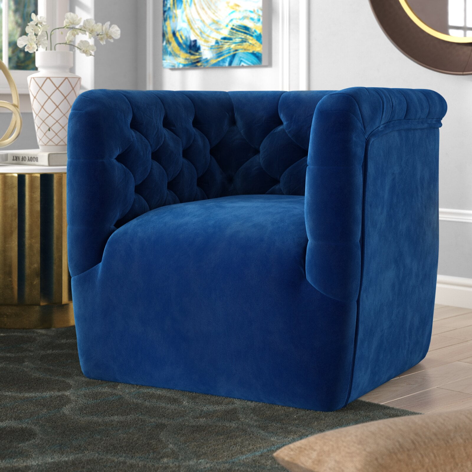 Neher Swivel Armchair Walmart