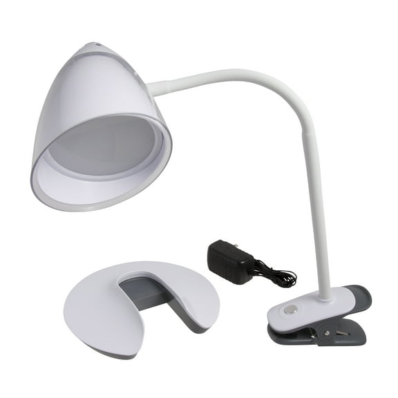 ILLUMINATOR 41898 2-In-1 Clip-On Flex LED Desk Lamp with Removable Base