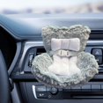 thumbnail image 6 of Doll Car Seat for 17cm Dolls with Safety Seat Air Vent Clip and Desktop Stand, Cute and Functional Car seat for Doll Fans, Collectors Set-C Gray, 6 of 7