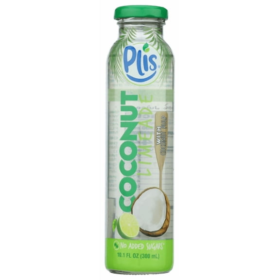 Pack of 12 Plis Water Coconut Lemonade Pulp 10.1 fl oz