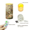 thumbnail image 7 of COEQINE Vintage Hummingbird Floral Flameless Candle Electric LED Lights with Timer Remote Color Lights, 3 AAA Batteries Operated (Not Include) Tealight for Bedroom Tabletop Decor, 7 of 7