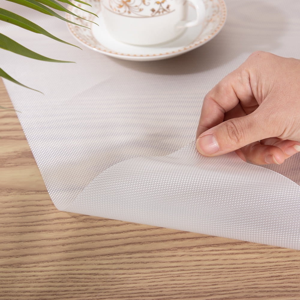 RAY STAR Non-Adhesive Shelf Cabinets 12''x60''Drawer Liner, Non-Slip Washable Refrigerator Drawers Mat for Kitchen Shelves
