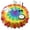 Rainbow Tie Dye, variant on Purple Blue Tie Dye Spiral Pattern Round Tablecloth 60"x60",Wrinkle Wipeable Table Cloth for Kitchen Dining Room Picnic Patio Party