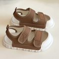 thumbnail image 4 of Womens Orthopedic Walking Sandals Casual Outdoor Hiking Water Platform Sandals with Adjustable Strap Plantar Fasciitis Arch Support Wide Widths Available (4-4.5 Years, Brown), 4 of 6