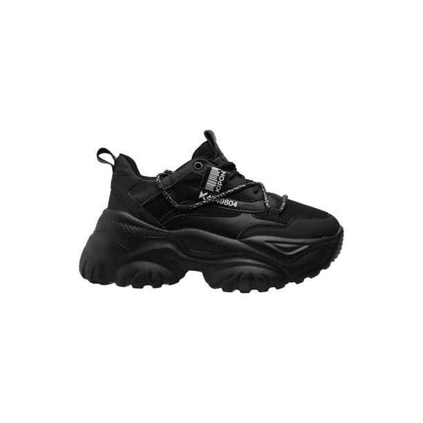 Tenis Mujer Kipon Dama Casual Urbano Moderno Plataforma Chunky negro 25