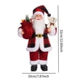 thumbnail image 3 of Noothes Santa Figurine Christmas Decoration, Christmas Gift Santa Statue Desktop Ornament - Traditional Design, Lifelike Appearance, Perfect for Home/Office/Christmas Party, Festive Holiday Gift, 3 of 7