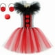 thumbnail image 3 of Disfraz de payaso aterrador para niñas, vestido de tutú de terror para Halloween, disfraces de payaso asesino espeluznantes, vestidos de tul para fiesta de carnaval para niños, 3 of 5
