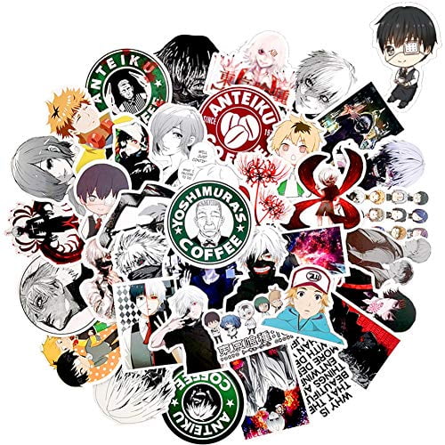 WOCOCO Stickers for Tokyo Ghoul Stickers Style, Anime Stickers, Vinyl Stickers for Hydroflask Laptop Water Bottle, Waterproof,Sun Protection, No Residue Removal, Suitable as a Beautiful Gift (50 pcs) WOCOCO Stickers for Tokyo Ghoul Stickers Style, Anime Stickers, Vinyl Stickers for Hydroflask Laptop Water Bottle, Waterproof,Sun Protection, No Residue Removal, Suitable as a Beautiful Gift (50 pcs)