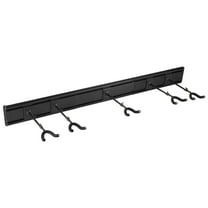 KFFKFF Guitar Holder for 5 Instruments, Wall-Attachable, Multi-Guitar Folding Display Stand with 270° Swiveling Hooks, Aluminum Board, and Setup Lever, Suitable for Acoustic