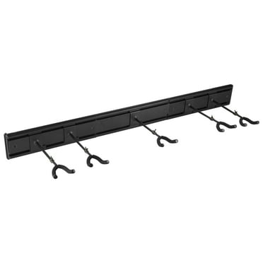KFFKFF Guitar Holder for 5 Instruments, Wall-Attachable, Multi-Guitar Folding Display Stand with 270° Swiveling Hooks, Aluminum Board, and Setup Lever, Suitable for Acoustic