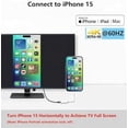 thumbnail image 3 of [MFi Certified] USB C to HDMI Adapter for iPhone 16 15 to TV, 4K@60Hz Type-C to HDMI Adapter with 100W Fast Charging Port for iPhone 16/16 Plus/16 Pro/16 Pro Max/15 Pro Max to HDTV Projector Monitor, 3 of 5