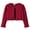 Wine, variant on Girls' Bolero Cardigan Sweater Kids Long Sleeve Button Closure Knit Shrug Sweater Ruffle Cropped Jacket Cover Up Top