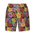 thumbnail image 4 of Lsque Mens Swim Trunks Daisies Flowers Pattern - Bathing Suit Compression Liner - Beach Swim Shorts Swimwear - (S-3XL) - Stretch Quick Dry -Small, 4 of 9