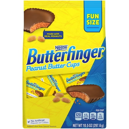 (2 Pack) Butterfinger Peanut Butter Cups, Fun Size, 10.5