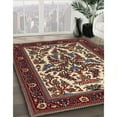 thumbnail image 3 of Ahgly Company Machine Washable Indoor Square Traditional Saffron Red Area Rugs, 3' Square, 3 of 7