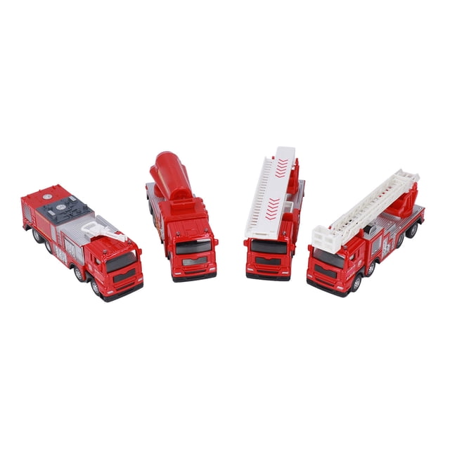 Juego de juguetes de camión de bomberos, juego de juguetes de camión de bomberos, juego de juguetes de coche de camión de bomberos, juguetes de camiones de bomberos para niños, materiales ecológicos
