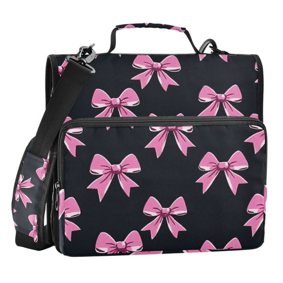 ALAZA Zipper Binder Bow-a1 3 Ring Trapper Keeper File Folder Organizer Bag