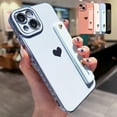 thumbnail image 3 of For Apple iPhone 14 Pro Max Slim Rubber Cute Love Heart Wrist Strap Stand Shockproof Case Cover, 3 of 14