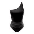 thumbnail image 3 of Rhuody Women'S Swimsuits One Shoulder Tankini Swimwear Two Piece Swimsuit With Bikini Bottoms Lightweight Wear L Black1, 3 of 4