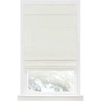 Serenity Home Cordless Roman Shade for Windows - Roman Blackout Window Shades Fabric Blackout for Enhanced Privacy (Ivory, 30x64)