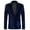 Dark Blue, variant on Men's Velvet Tuxedo Jacket - One Button Notched Lapel Velour Suit Jacket for Prom Wedding