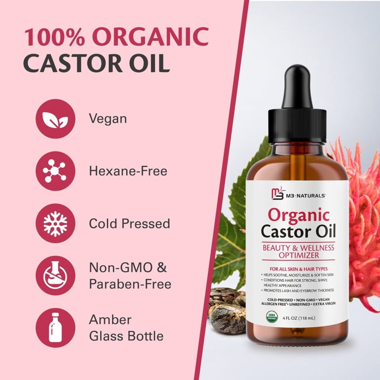 M3 Naturals 100% Cold-Pressed Castor Oil photo 7