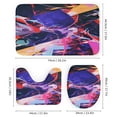thumbnail image 3 of Abstract Oil Painting 4 Piece Shower Curtain Sets, with Non-Slip Rugs, Toilet Lid Cover And Bath Mat, for Bathroom Decor Set, 3 of 8