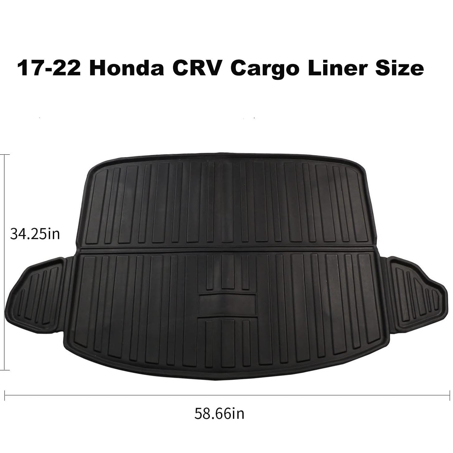 Cargo Liner Fit 2017-2022 Honda CR-V All Weather Rear Trunk Cover Cargo Tray Floor Mat for Honda CR-V 2017 2018 2019 2020 2021 2022 Accessory, Black