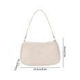 thumbnail image 3 of Bolso de hombro de pana Bolso casual - Bolso cruzado vintage bajo la axila, cierre ligero con cremallera, accesorio versátil para la moda diaria, 3 of 6