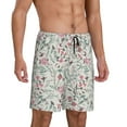 thumbnail image 2 of Fotbe Fairy Floral Pantalones Cortos de Pijama para Hombre, Ropa de Dormir, Pantalones de Pijama Cortos para Hombre-Small, 2 of 6