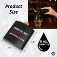 thumbnail image 2 of Stainless Steel Flask - This is My Drinking Flask: Bourbon, 2 of 8