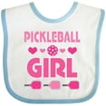 thumbnail image 3 of Inktastic Pickleball Girl Girls Baby Bib, 3 of 4