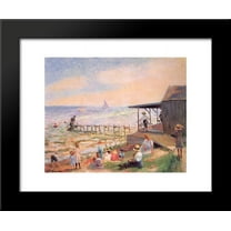 Beach side 20x24 Framed Art Print by William James Glackens