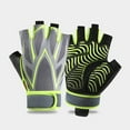 thumbnail image 2 of Toudaret Grip-enhancing Workout Gloves Breathable Sport Gloves 1 Pair Adjustable Padded Half Finger Bicycle Gloves Shock-absorbing Anti-slip Breathable Mtb, 2 of 8