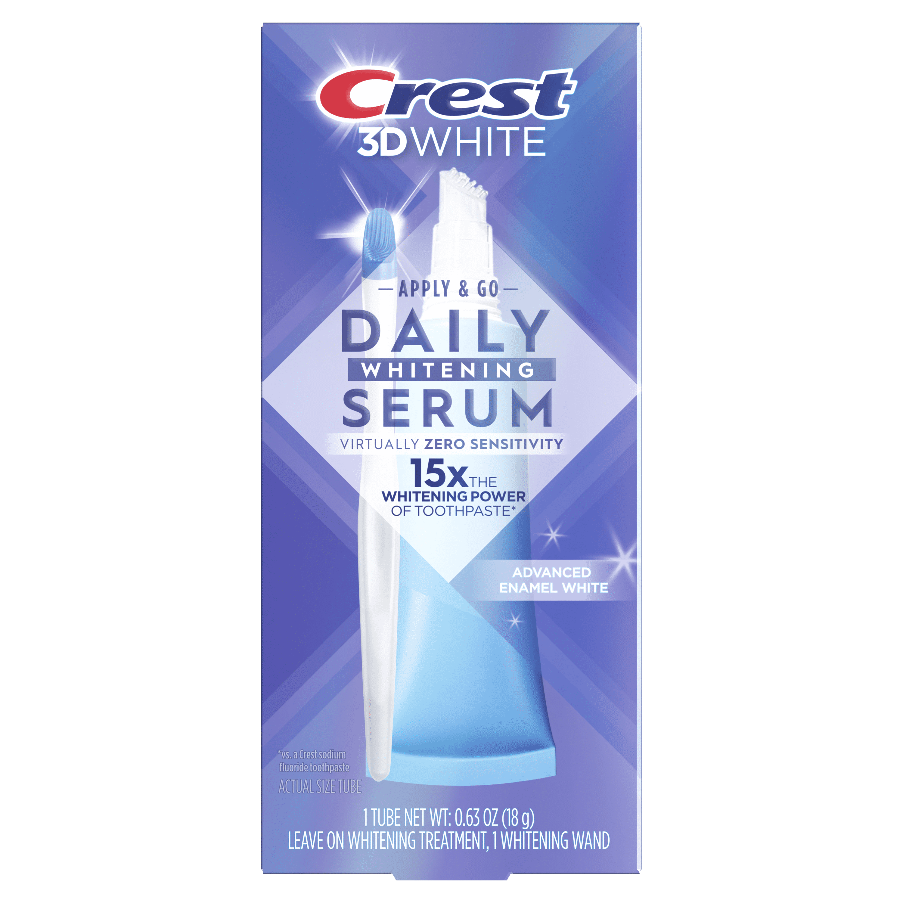 Crest 3DWhite Daily Whitening Serum Advanced Enamel Whitening Treatment